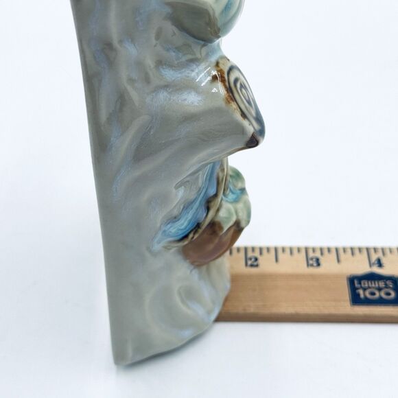 Vintage Wall Pocket Tree Stump with Peaches or Apples & Leaves on a Branch - Picture 10 of 10